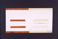 Collage with metal application / - Rhythm and Reflection -