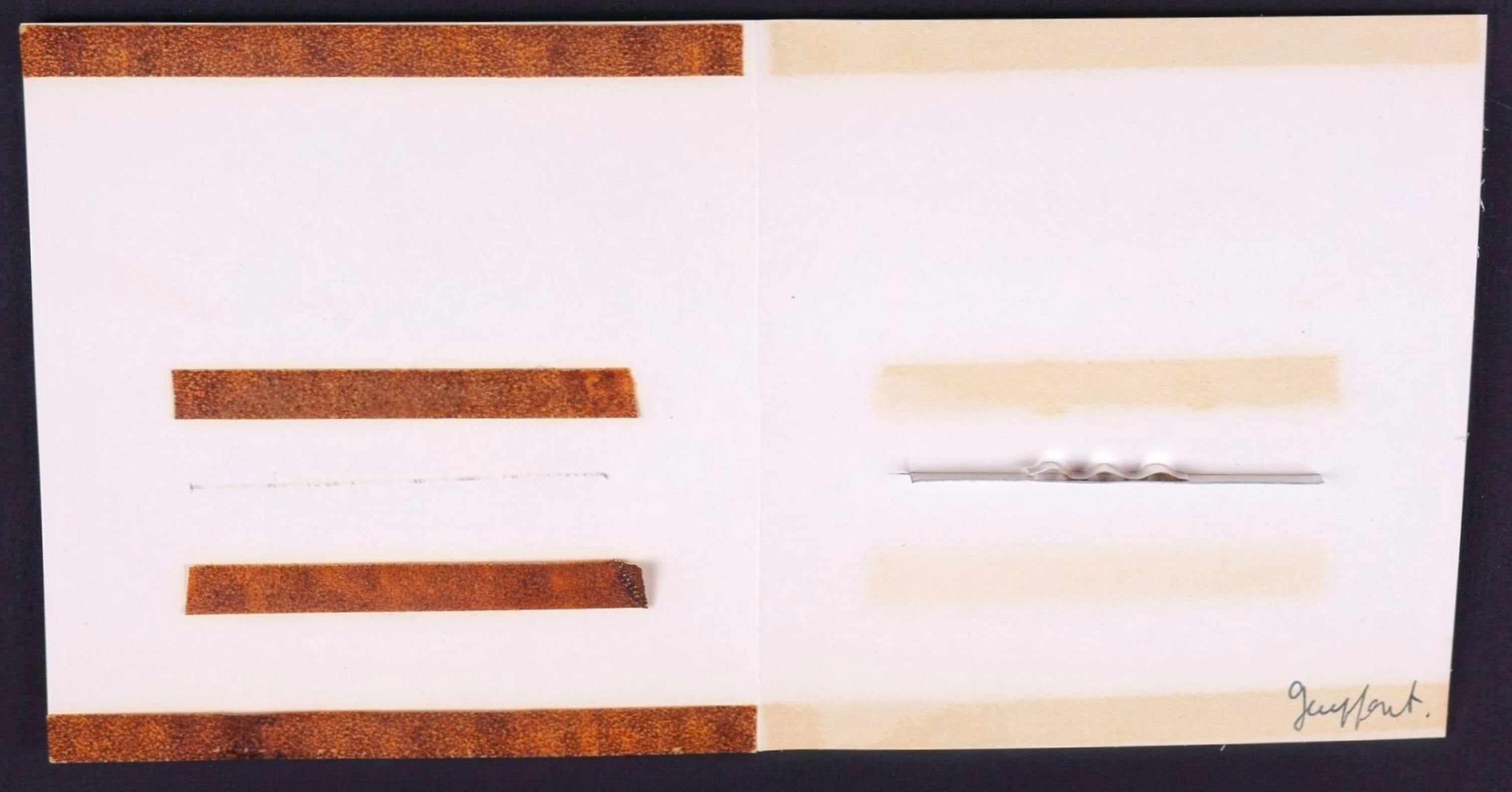 Collage with metal application / - Rhythm and Reflection - For Sale 1