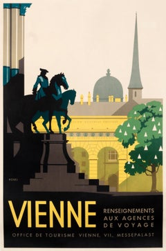 "Vienne" Original Vintage Travel Poster 1930s