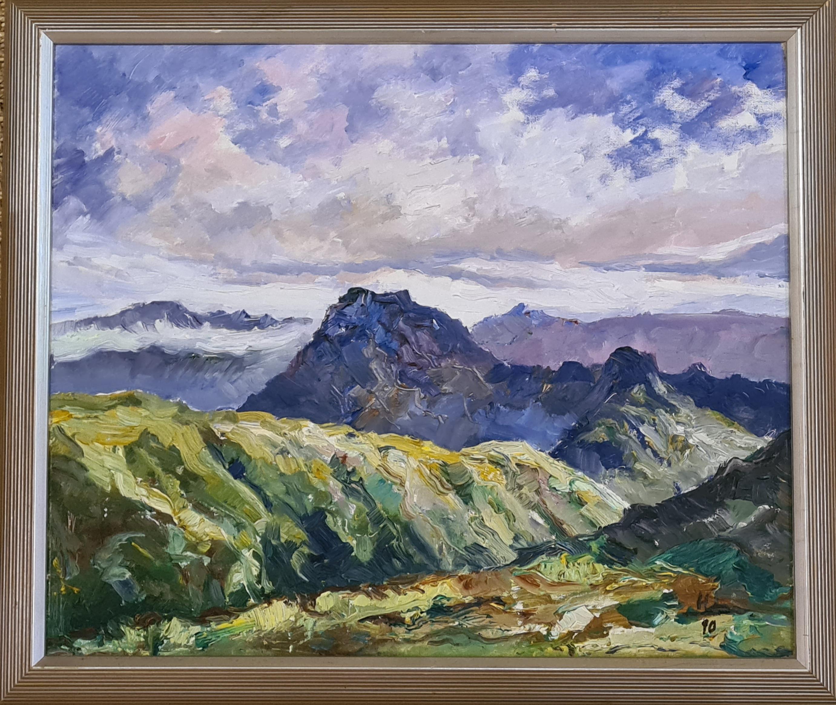 Hermann Lauschner Landscape Painting - Mountainscape