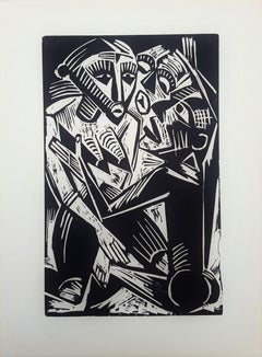 Weib Vom Manne Begehrt (Donna desiderata dall'uomo) /// Max Pechstein xilografia moderna