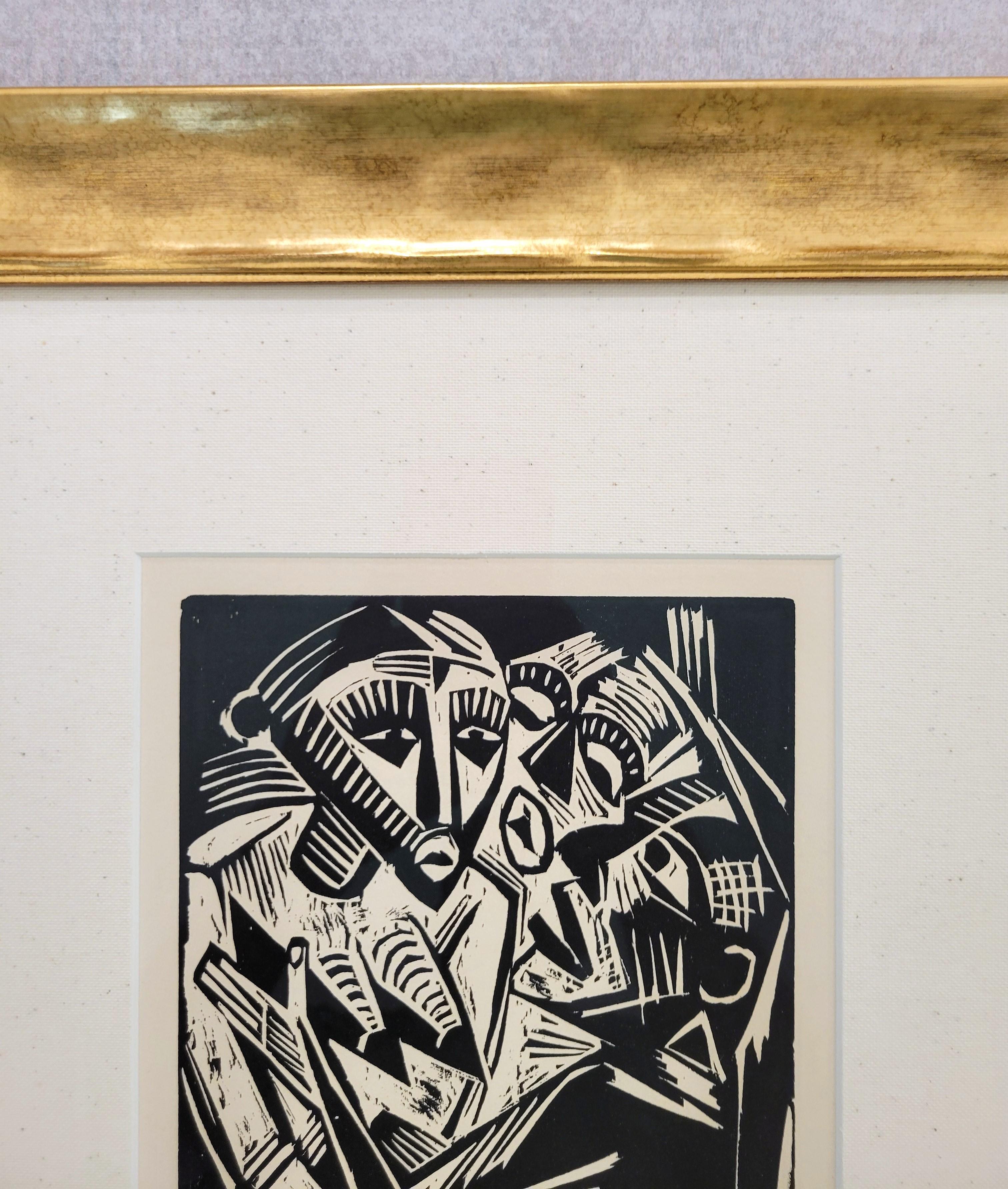 Weib Vom Manne Begehrt (Mujer Deseada por el Hombre) /// Max Pechstein Xilografía Moderna en venta 4