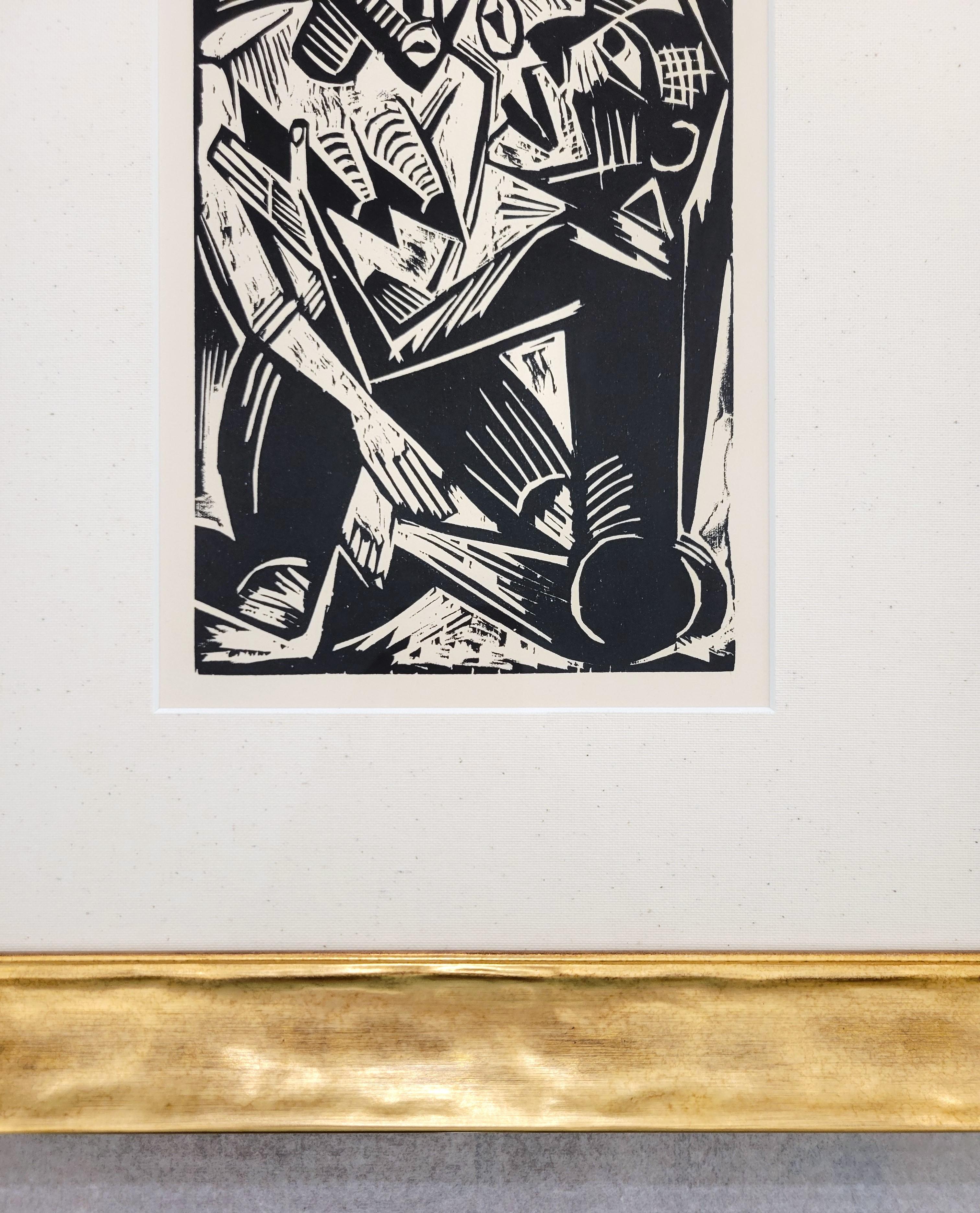 Weib Vom Manne Begehrt (Mujer Deseada por el Hombre) /// Max Pechstein Xilografía Moderna en venta 5