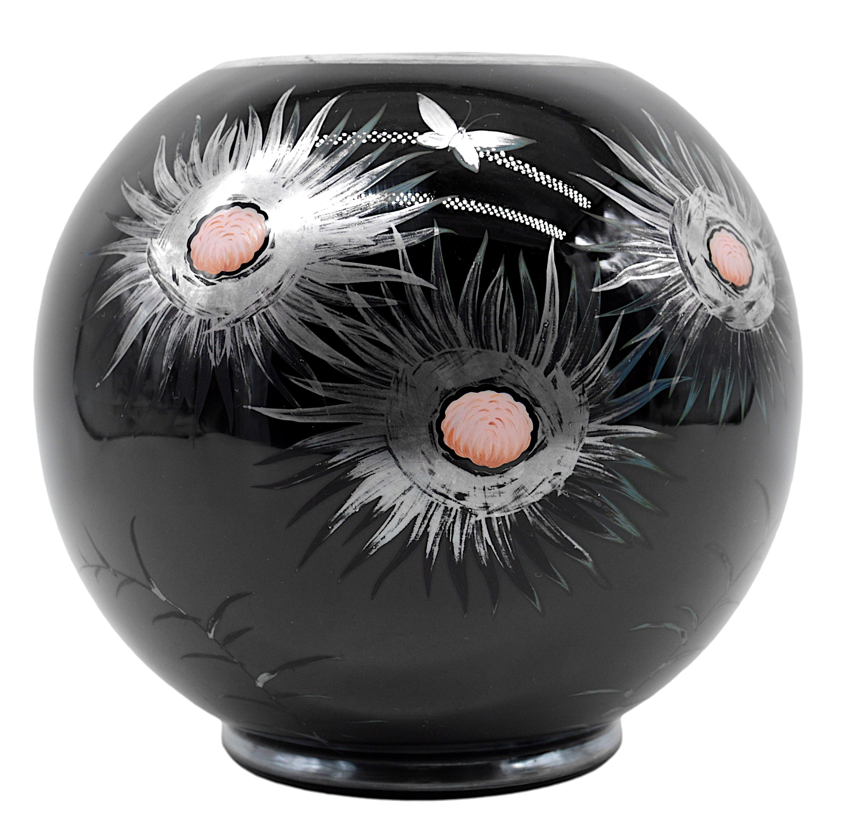 Vaso in vetro Art Deco di A. Michel, 1920