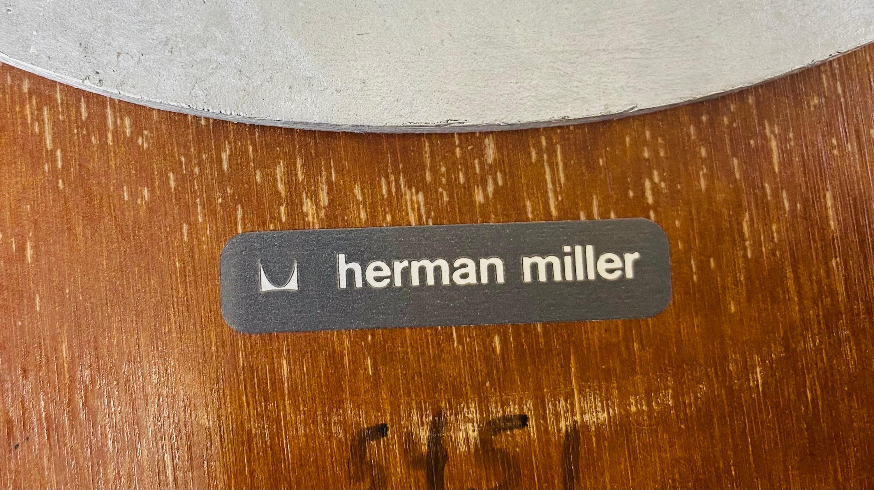 Chrome Hermann miller mid century modern Nelson side table  For Sale