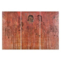 Hermann Nitsch, Grablegung Triptychon - Set of 3 Etchings on Action Painting
