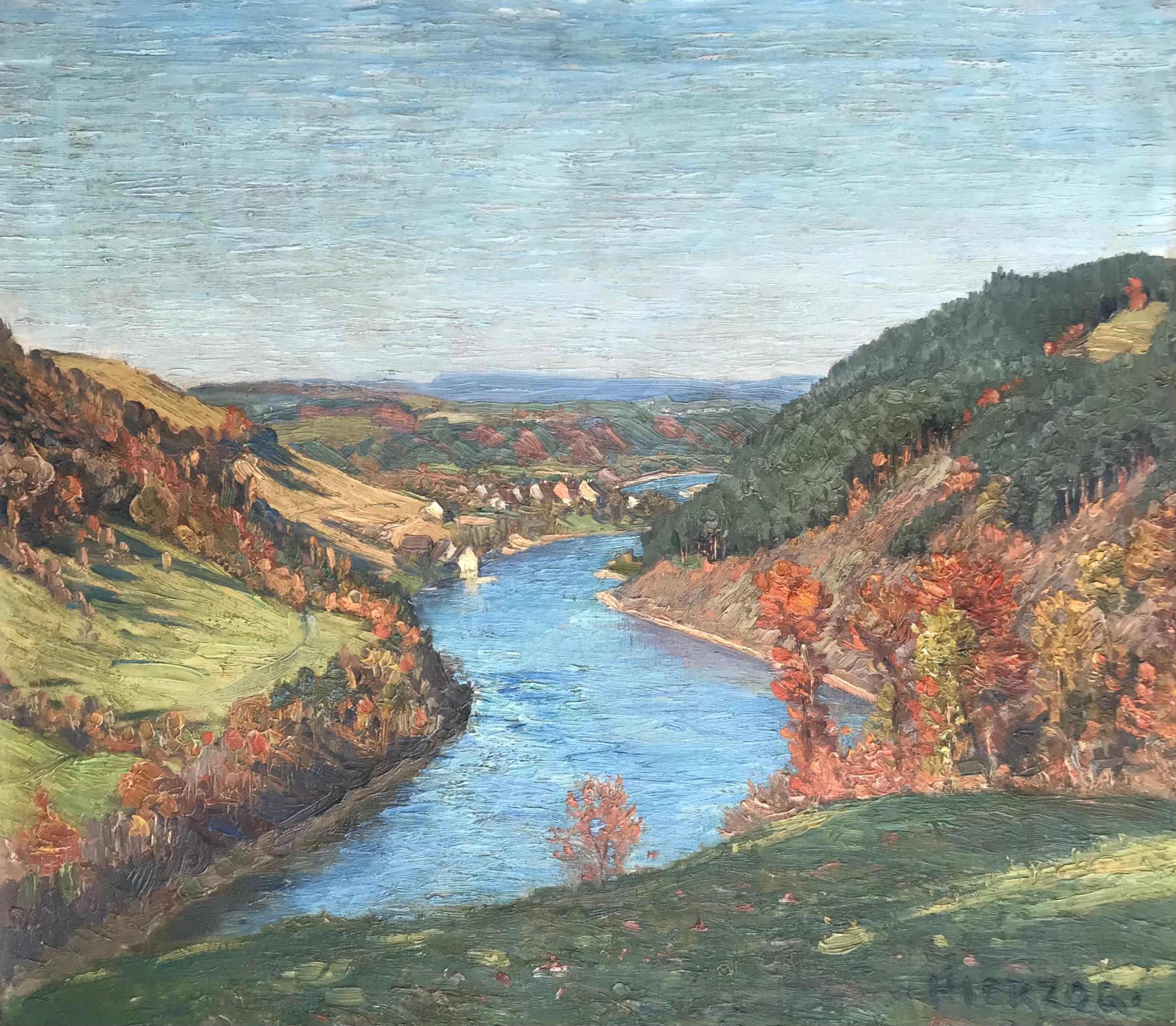 Hermann Ottomar Herzog Landscape Painting - Landscape