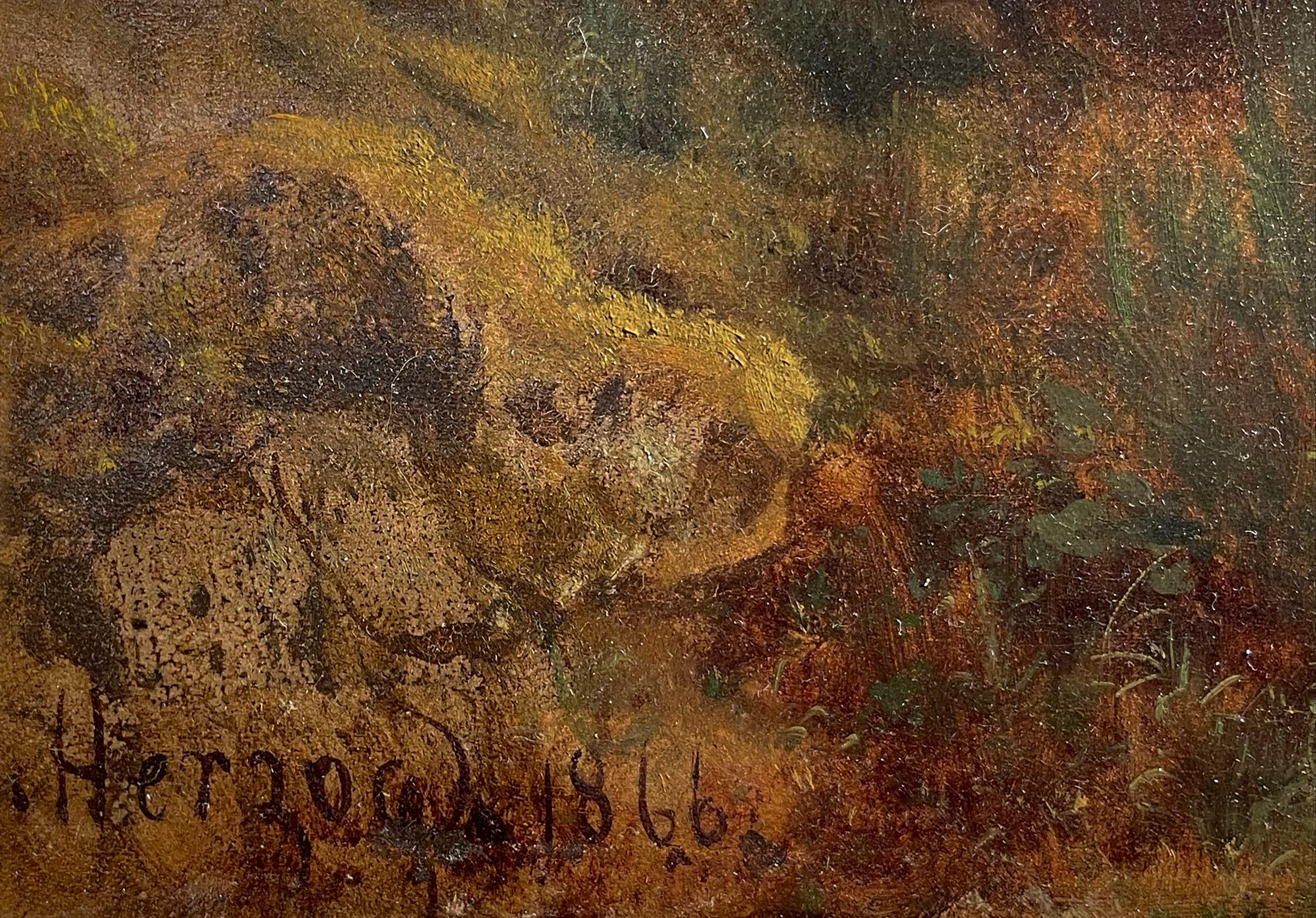 Paisaje iluminado por el sol de Hermann Ottomar Herzog en venta 2