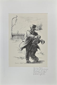Homenaje de los artistas a Picquart - Litografía de Hermann Paul -1899