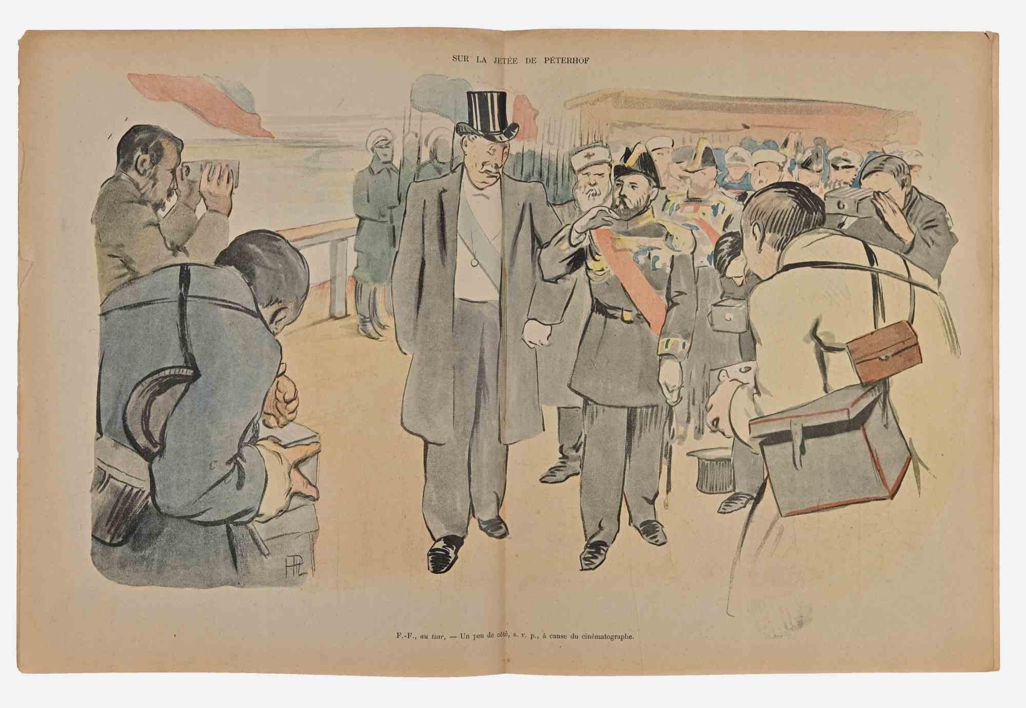 Le Rire - Rivista a fumetti d'epoca - 1897 - Print Moderno di Hermann Paul