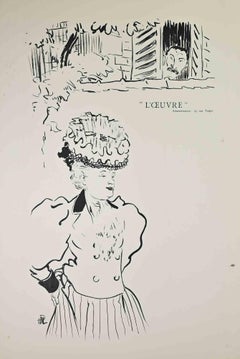 L'Oeuvre - Avant La Lettre - Lithograph by Hermann Paul - 1890s