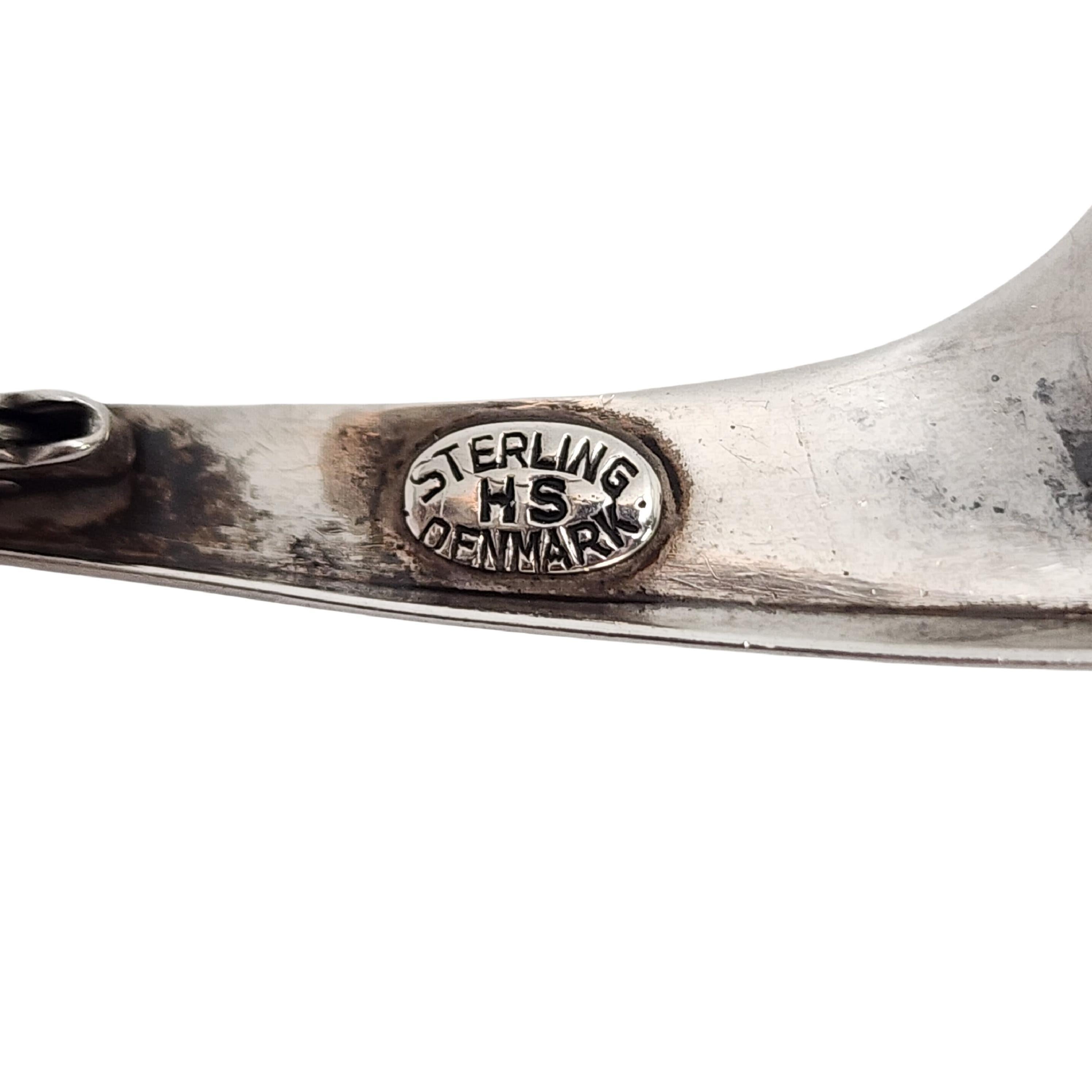 Women's Hermann Siersbol Denmark Sterling Silver Boomerang Pin/Brooch #15132 For Sale