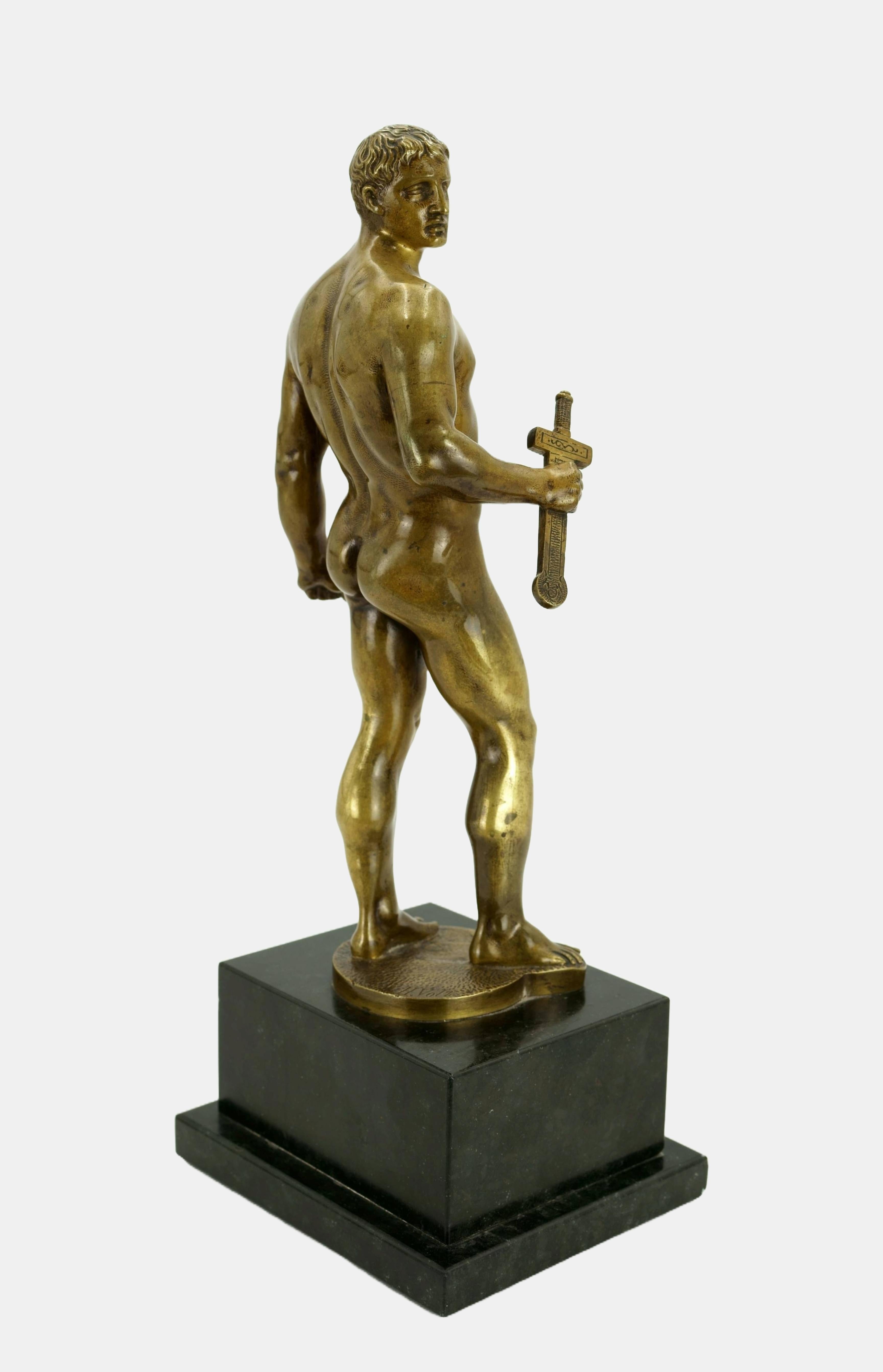 Naked warrior with short sword / - The New Hercules - For Sale 1