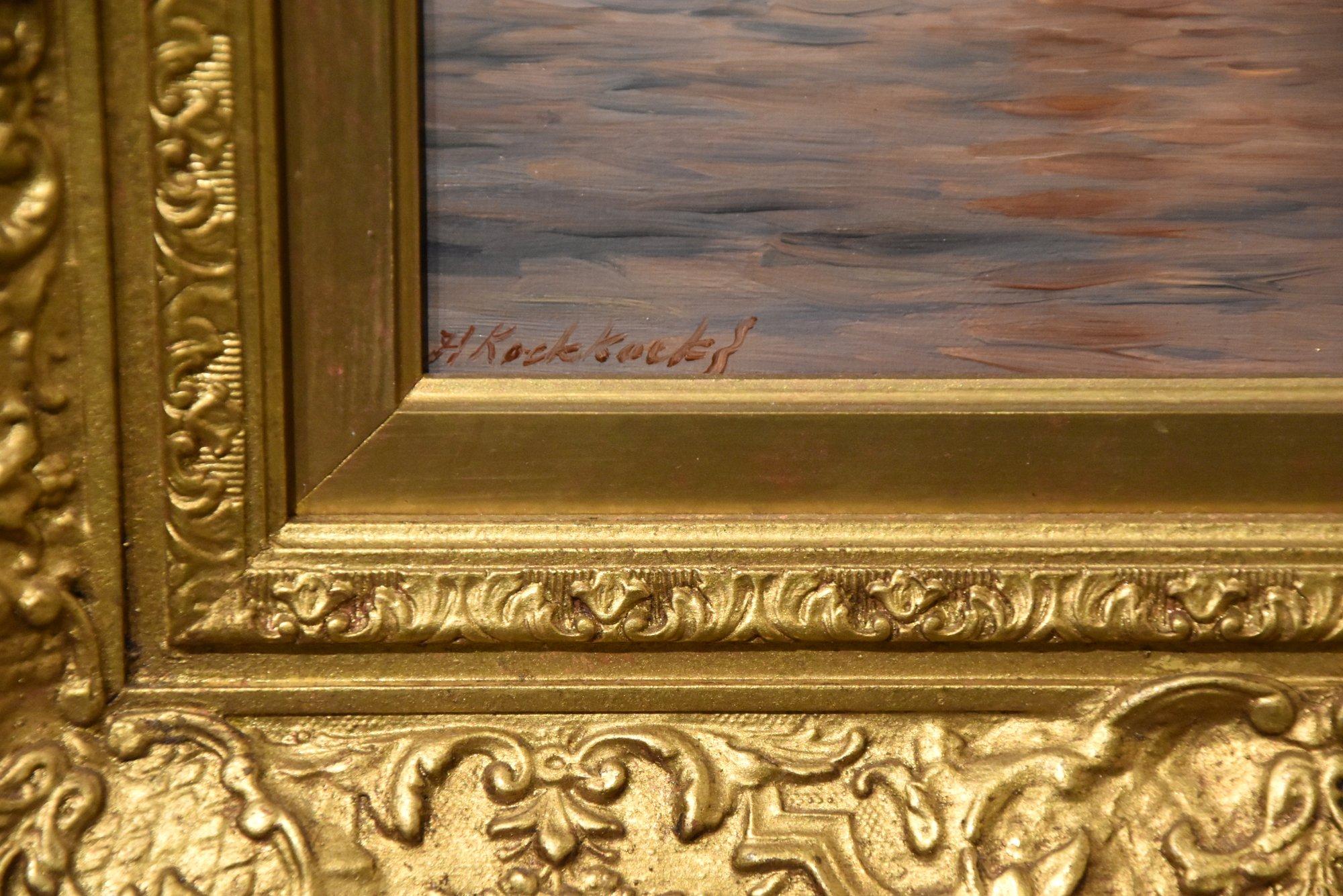 Pittura a olio di Hermanus Koekkoek Jnr 
