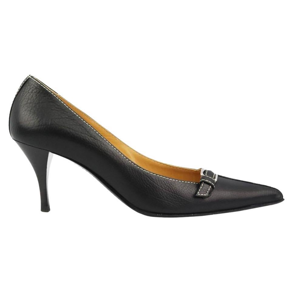 Hermè Textured Leather Pumps EU 37.5 UK 4.5 US 7.5 