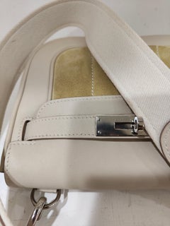 Hermès Berline leather suede shoulder bag