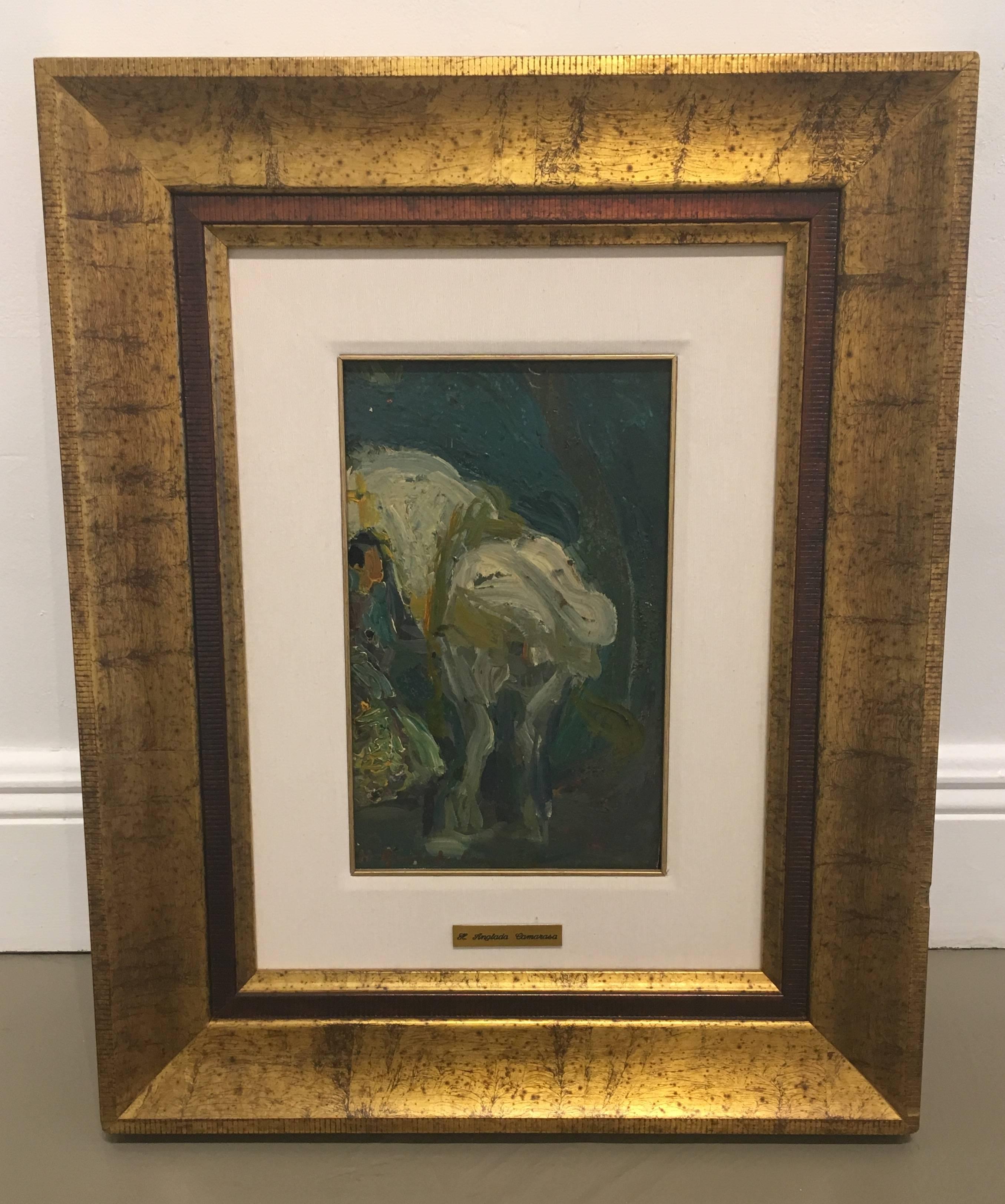 horse and gypsy. time of Paris. Original Certificate impressionist painting - Impressionist Painting by Hermenegildo Anglada Camarasa