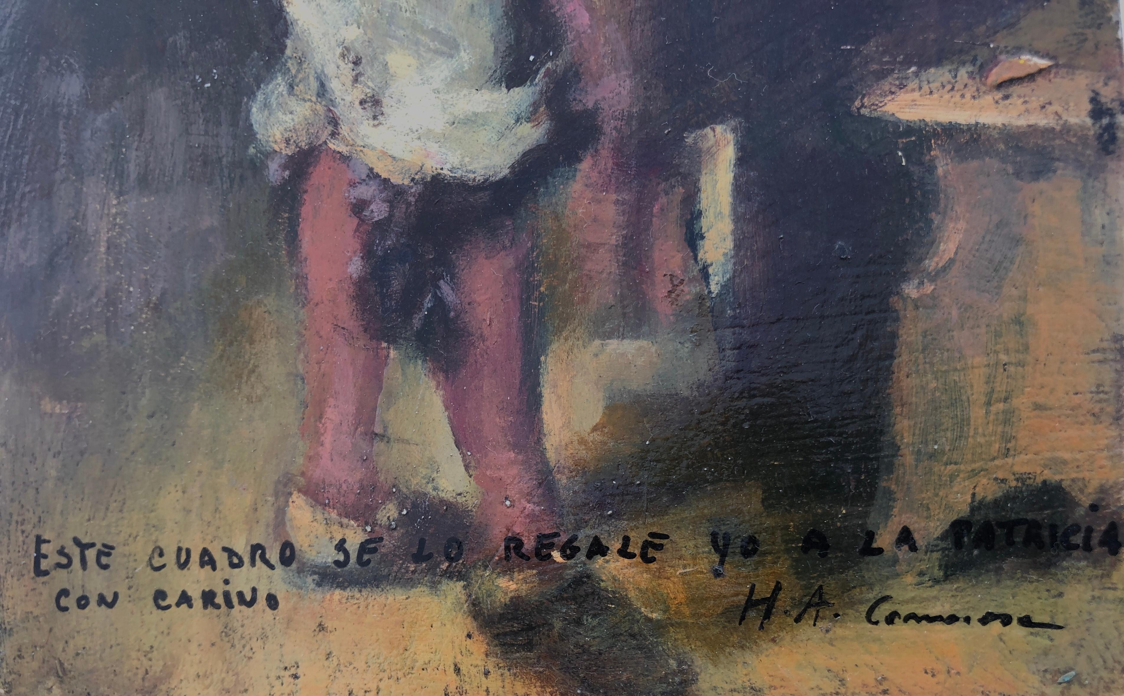 Musketeer oil on board painting - Impressionist Painting by Hermenegildo Anglada Camarasa