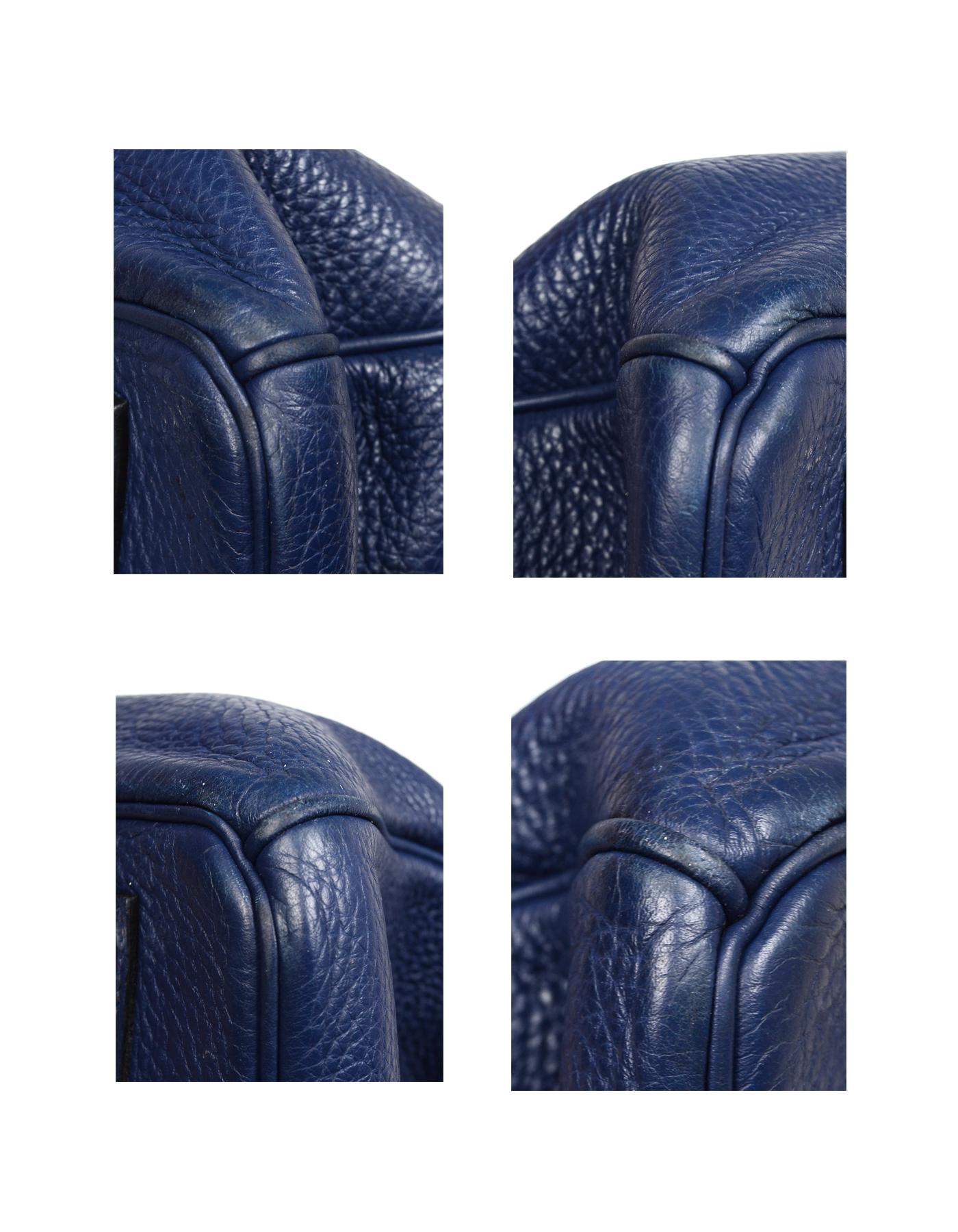 Hermes '10 Bleu De Malte Togo Leather 35cm Birkin Bag W/ Palladium Hardware 1