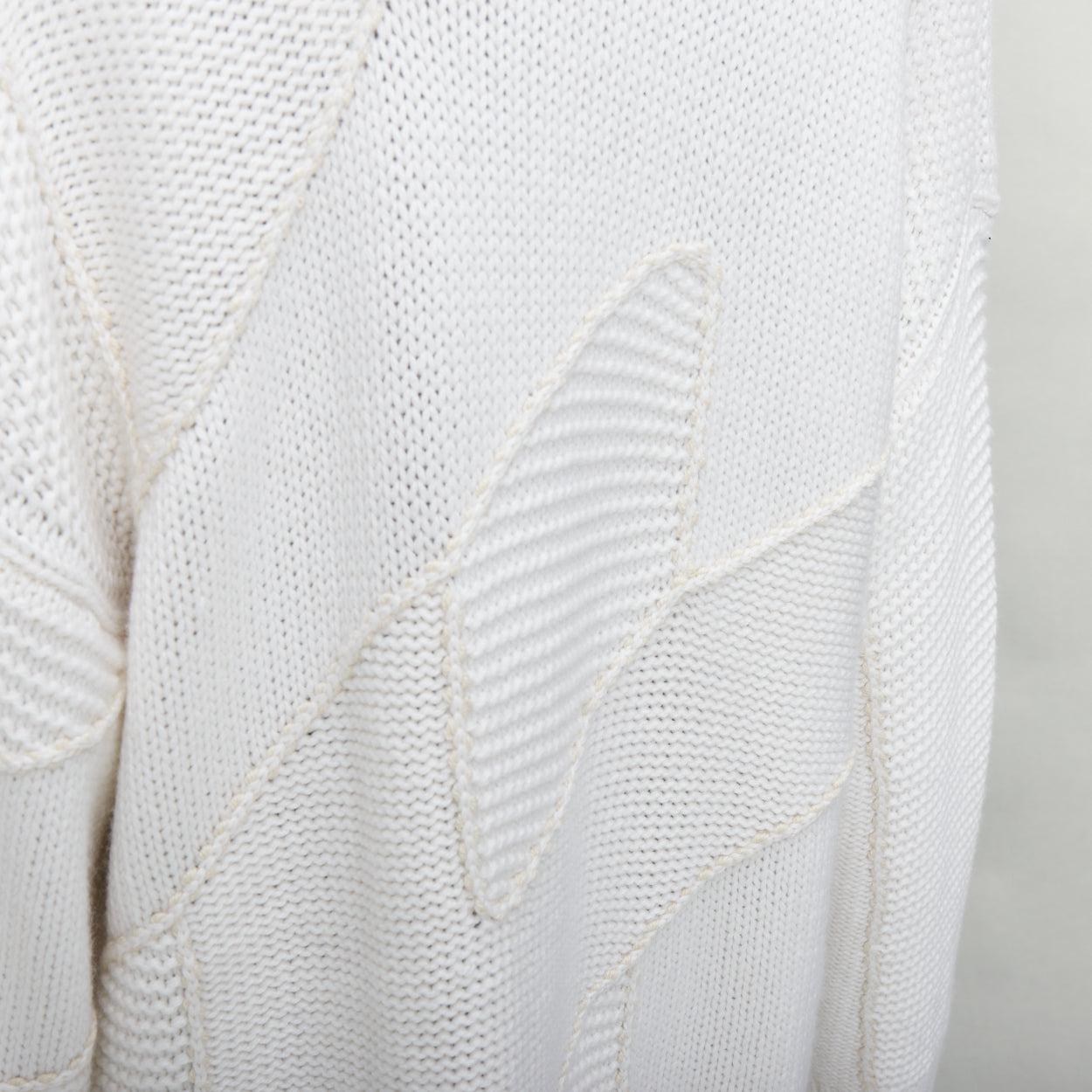 HERMES 100% cashmere off white leather logo buttons oversized cardigan FR34 XS For Sale 2