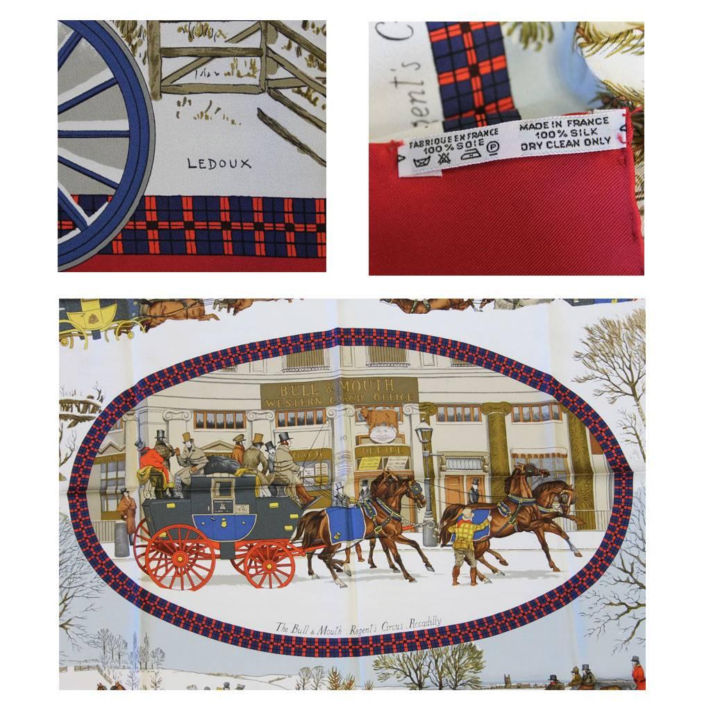 hermes horse and carriage scarf