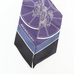 Foulard HERMES 100% soie Springs Springs Twilly Marine Creme Petrole