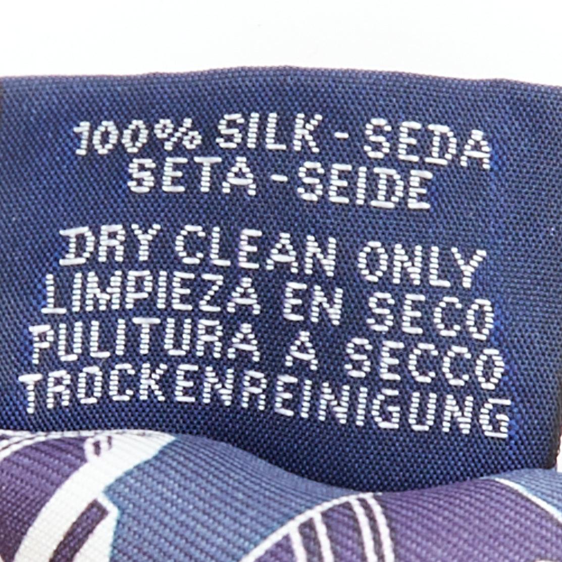 Foulard HERMES 100% soie Springs Springs Twilly Marine Creme Petrole en vente 1