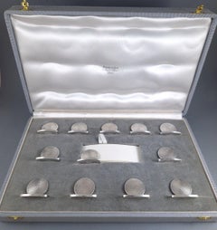 Hermès - 12 Place Card Holders In Sterling Silver