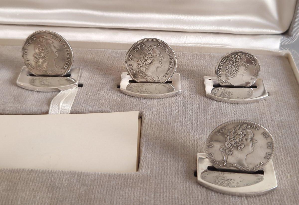 Late 20th Century Hermès - 12 Sterling Silver Place Card Holders For Sale