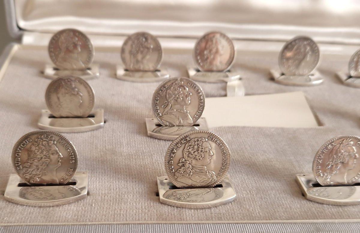 Hermès - 12 Sterling Silver Place Card Holders For Sale 1