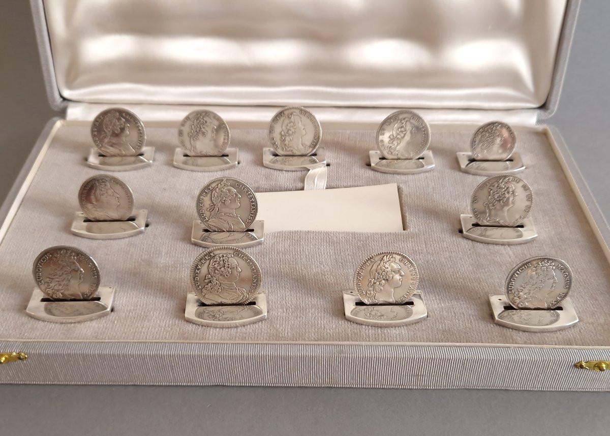 Hermès - 12 Sterling Silver Place Card Holders For Sale 2
