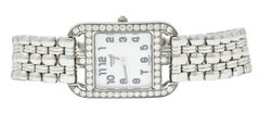 Hermes 1.25 Carats Diamond Stainless Steel Cape Cod Watch Bracelet