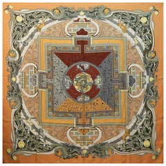 Hermes 140 x 140 Silk Scarf "Animaux Solaires" Zoe Pauwels