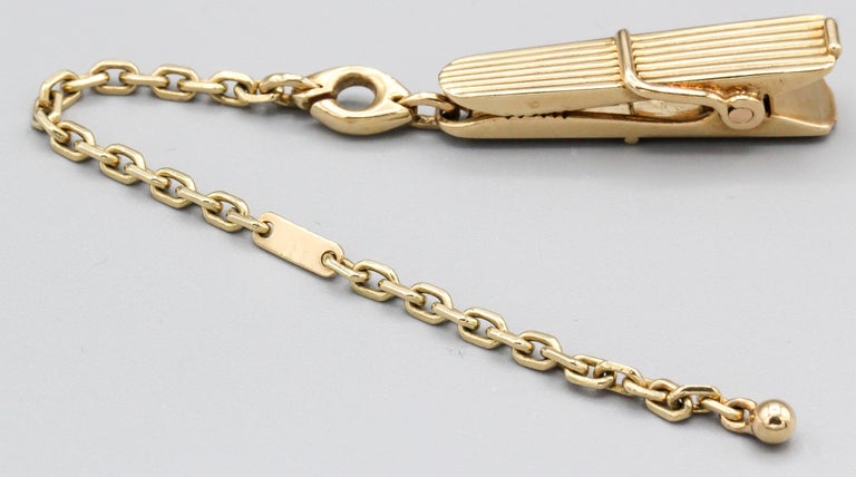 Hermès 18 Karat Gold Clothes Pin Keychain For Sale at 1stDibs
