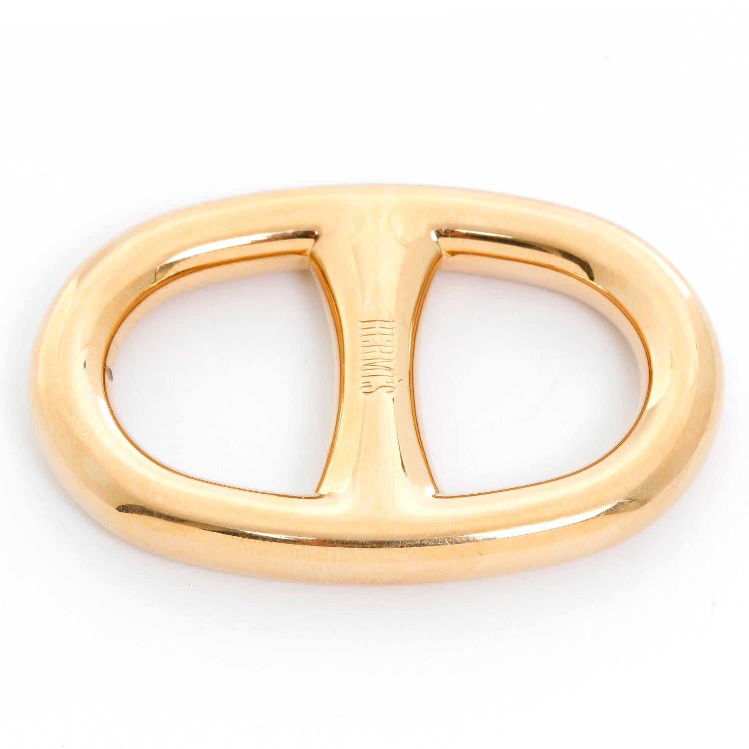 Women's Hermès 18 Karat Gold Ring Scarf Holder