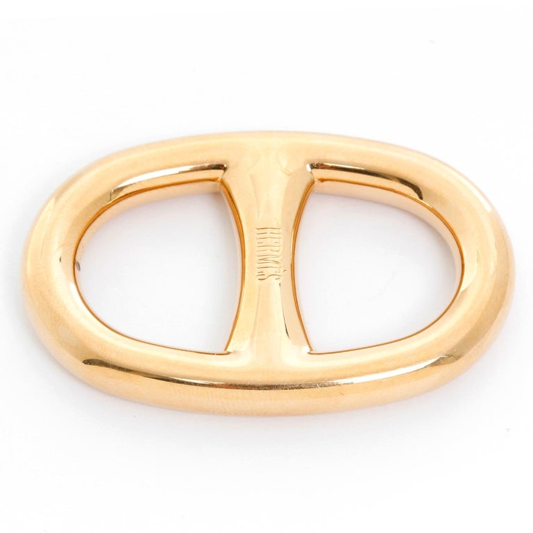 Hermès 18 Karat Gold Ring Scarf Holder at 1stDibs