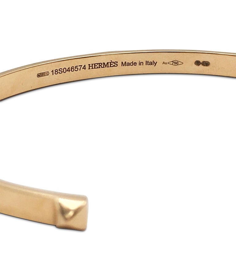 Hermès 18 Karat Rose Gold Mini Clous Bracelet at 1stDibs | hermes mini clous  bracelet, hermes clous bracelet, hermes mini clous ring