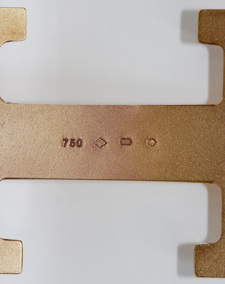 Hermes 18 Karat Solid Rose Gold H Belt Buckle at 1stDibs 18k gold
