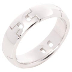 Hermès 18ct White Gold Hercules Band Ring