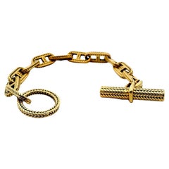 Hermes 18k Ancre Chain Bracelet by Georges L'Enfant W/Box