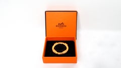 Hermes 18k Vergoldeter Schal Ring