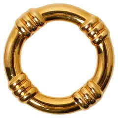 Hermes 18k Gold Plated Scarf Ring