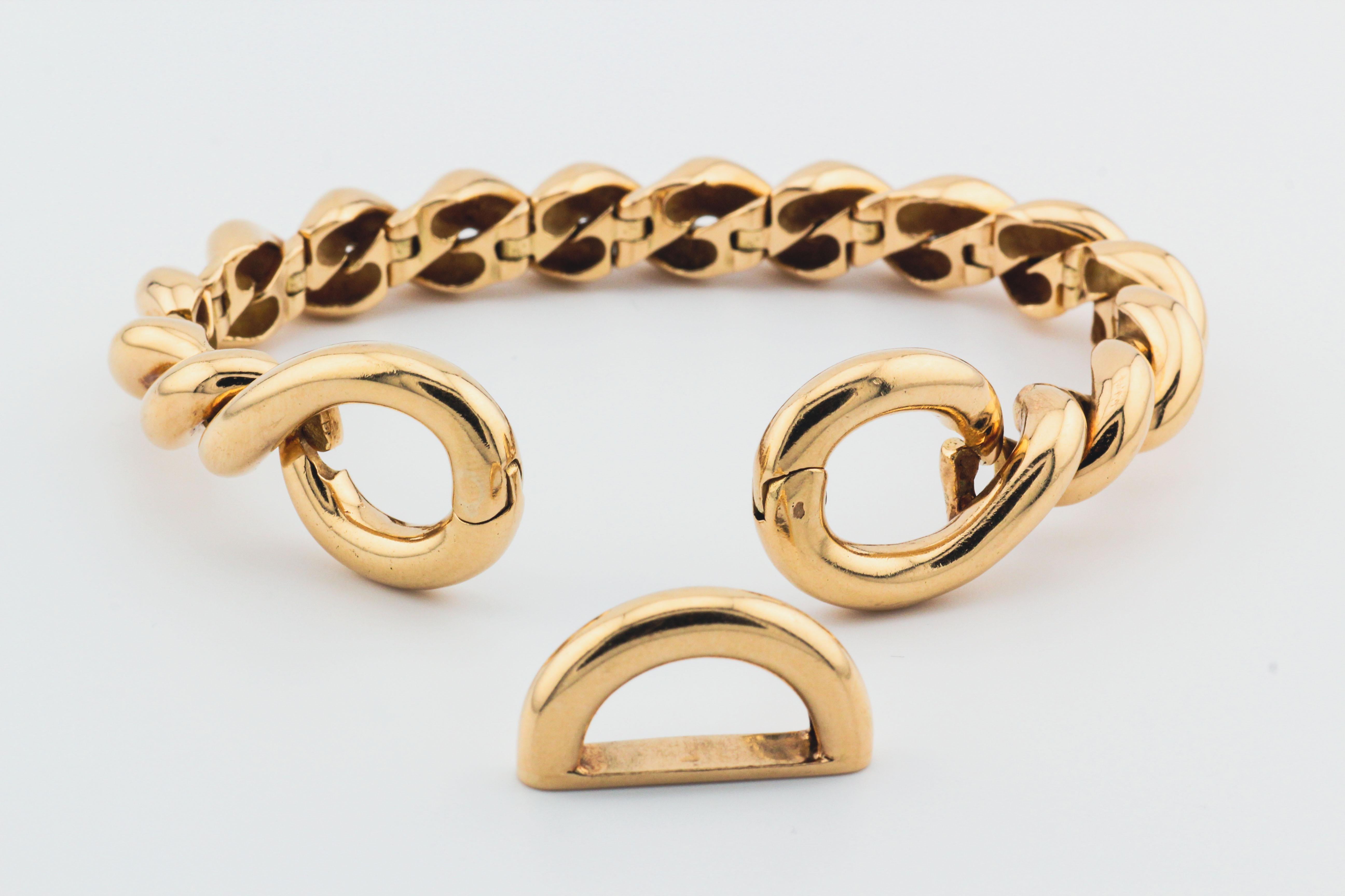 Hermès 18k Gold Torsade Link Bracelet 1