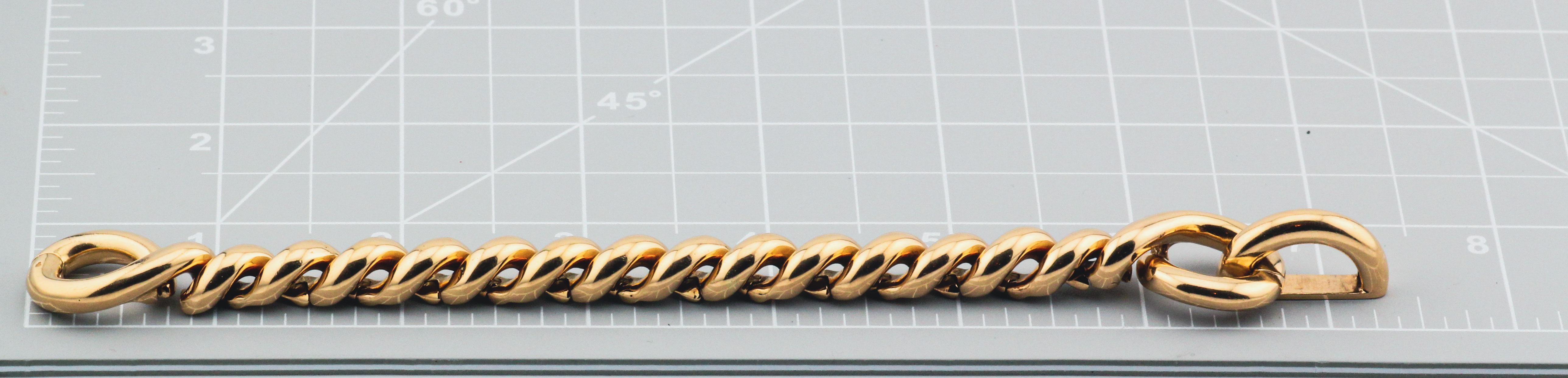 Hermès 18k Gold Torsade Link Bracelet 2