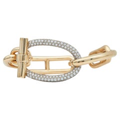 Hermès 18K Rose Gold and Diamond Adage Bracelet
