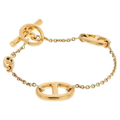 Hermes Chaine d'Ancre Bracelet In Pink Gold at 1stDibs | hermes chaine ...