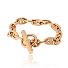 Hermes 18K Rose Gold Medium Link Toggle Link Armband