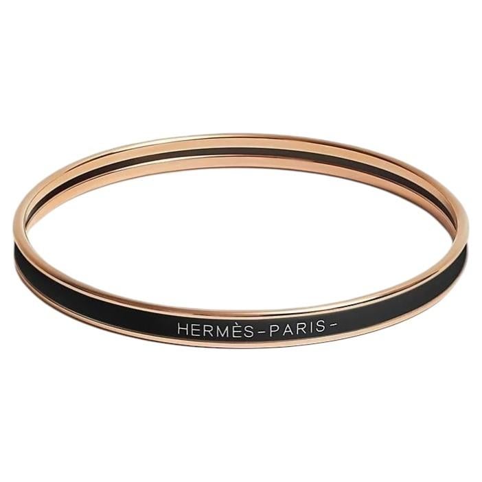 What are Hermès ​​enamel bracelets made of?