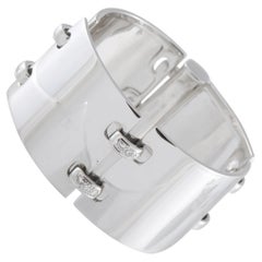 Hermes 18K White Gold 0.75ct Diamond Bracelet HE112-060326
