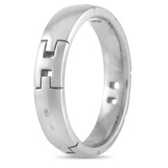 Hermès 18K White Gold Band Ring